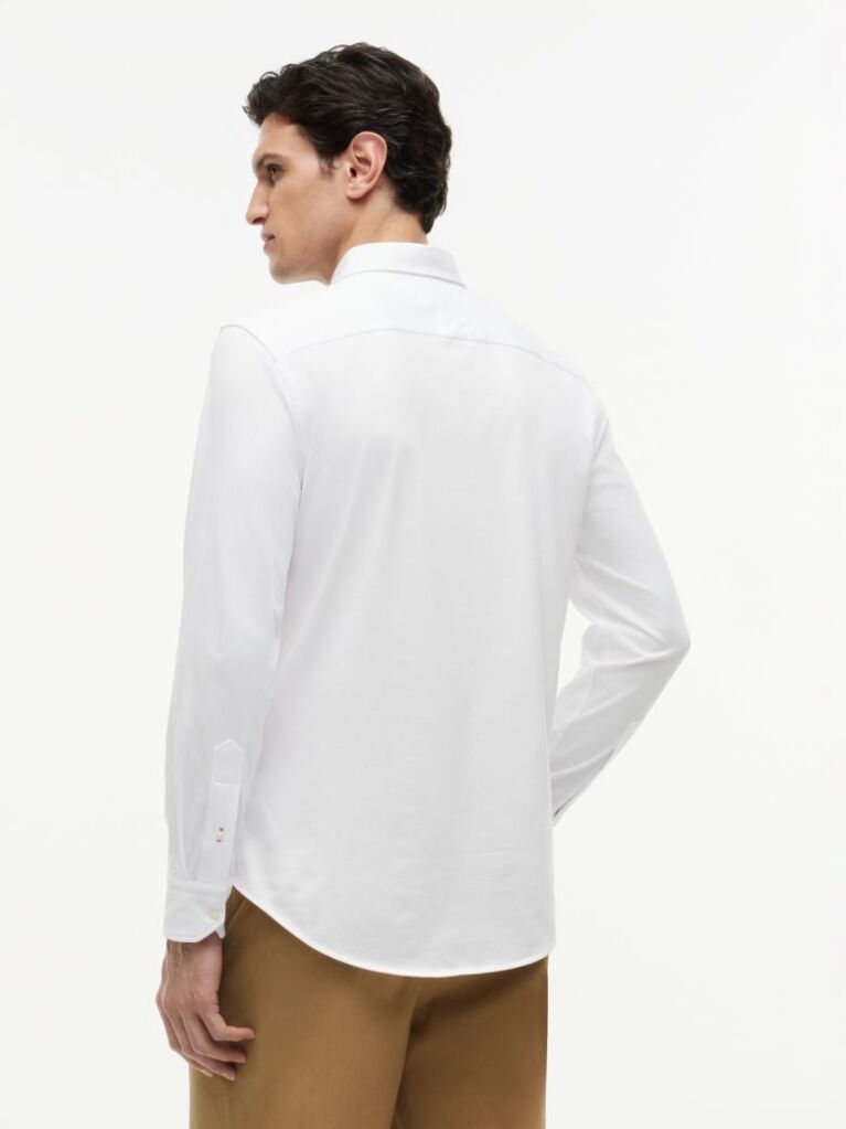 White Performance Slim Shirt  Men