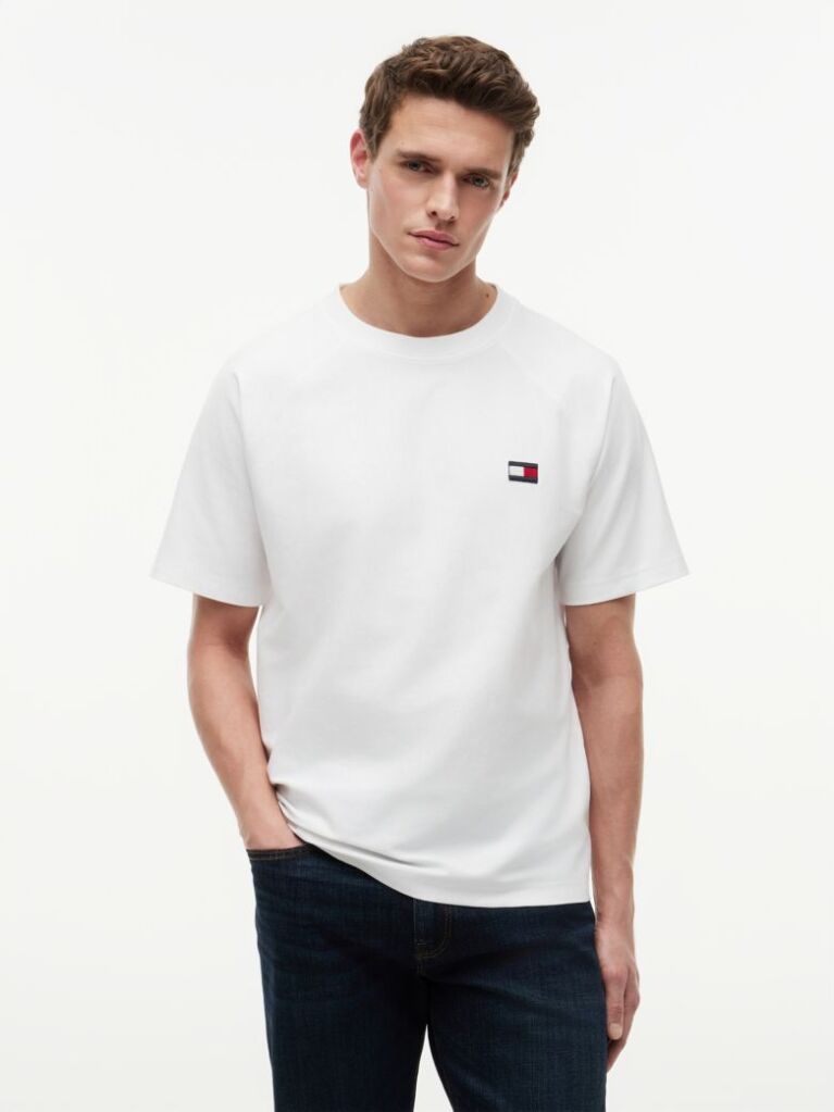 White Flag Raglan Sleeve Relaxed Jersey T-Shirt  Men