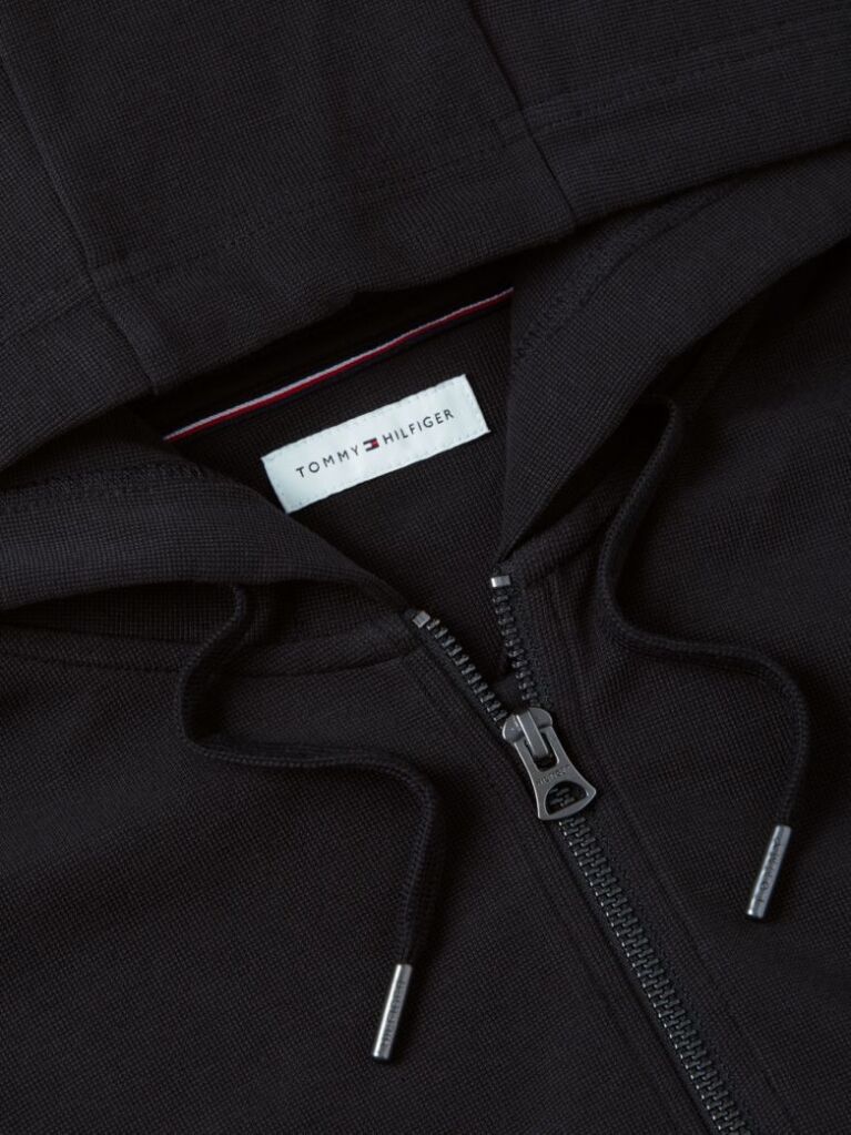 Black Nautical Logo Zip-Thru Hoody  Men
