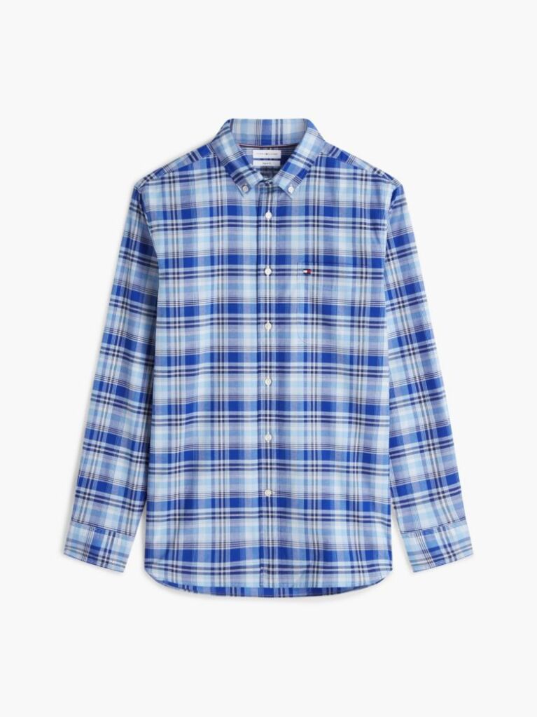 Multi Regular Fit Check Lightweight Oxford Shirt  Men