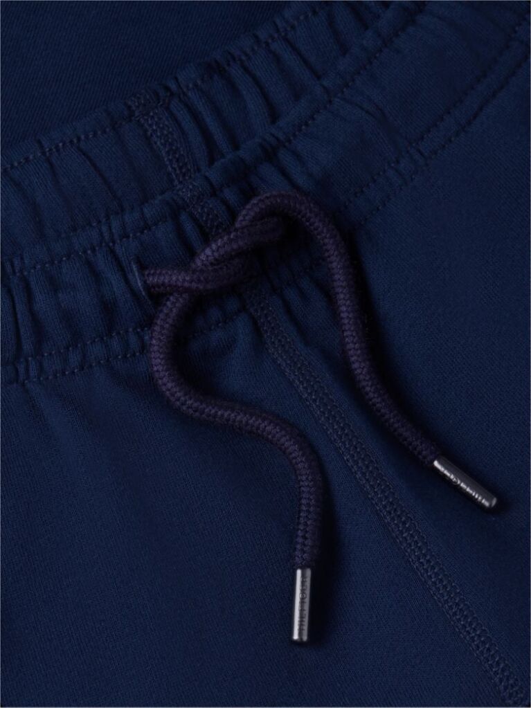 Blue Logo Embroidery Terry Sweat Bermuda Shorts  Men