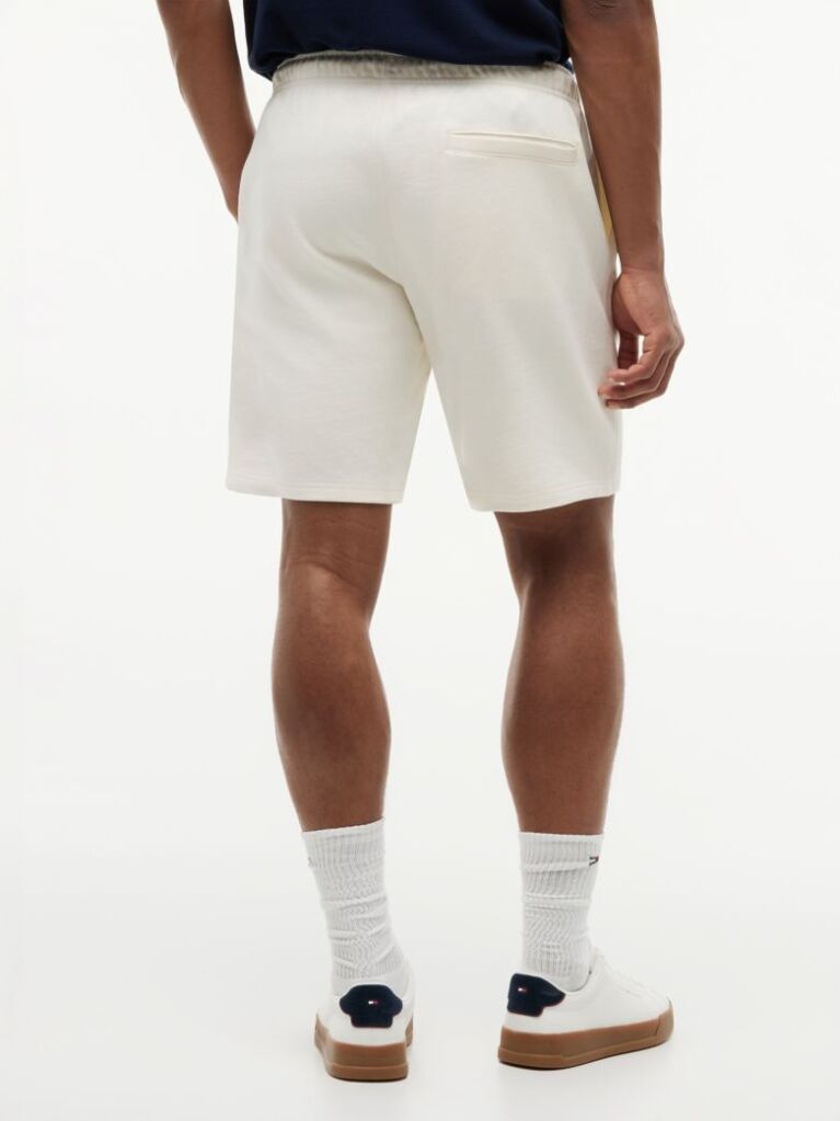 Beige Logo Embroidery Terry Sweat Bermuda Shorts  Men