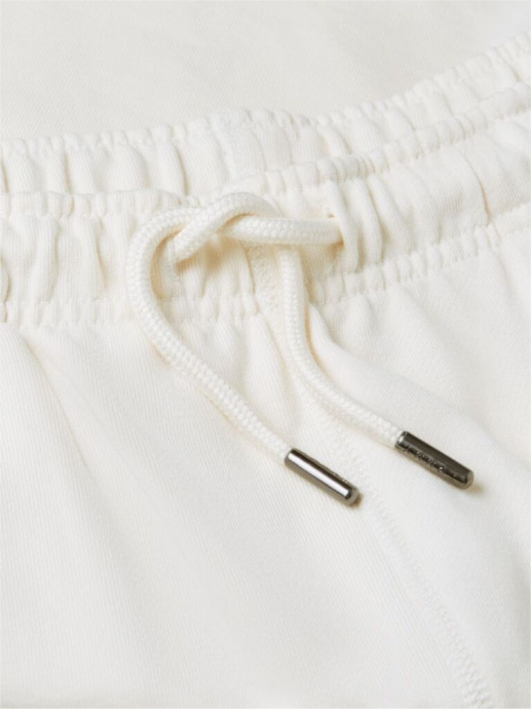 Beige Logo Embroidery Terry Sweat Bermuda Shorts  Men