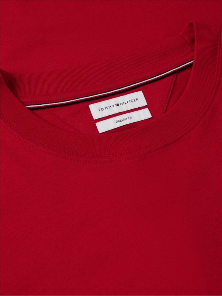 Κόκκινο T-Shirt Με Wavy Σημαία  Άνδρες