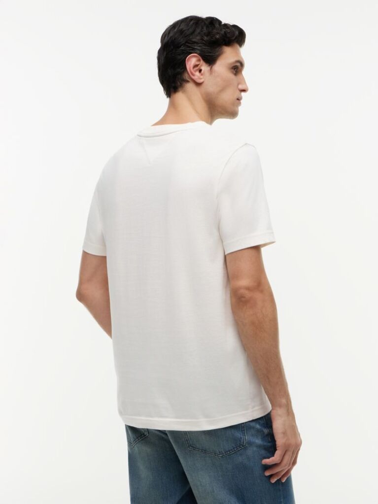 Μπεζ T-Shirt Με Wavy Σημαία  Άνδρες
