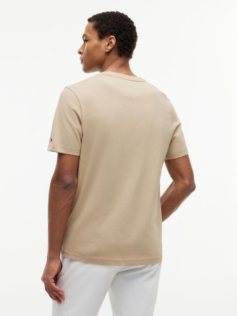 Μπεζ T-Shirt Με Λογότυπο  Άνδρες