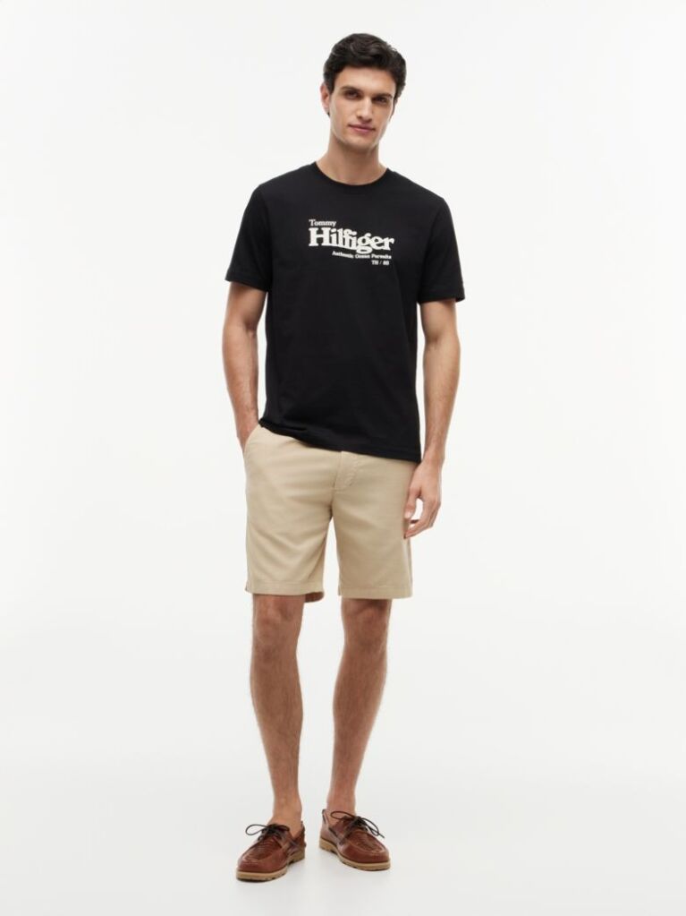 Μαύρο T-Shirt Με Λογότυπο  Άνδρες