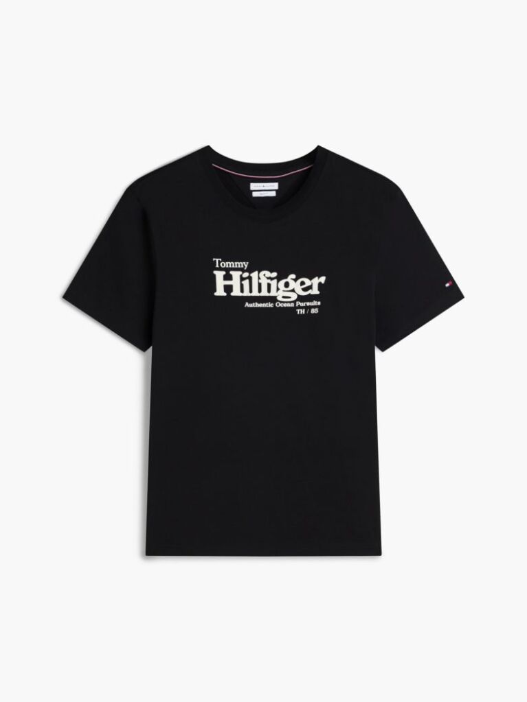 Μαύρο T-Shirt Με Λογότυπο  Άνδρες