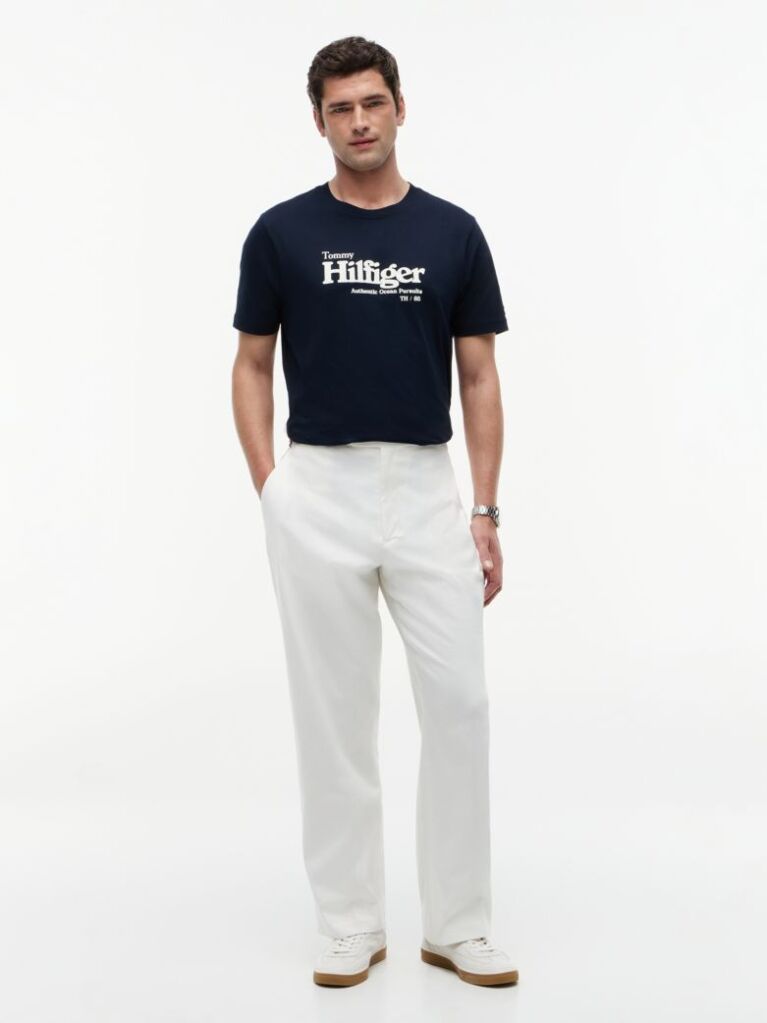 Μπλε T-Shirt Με Λογότυπο  Άνδρες