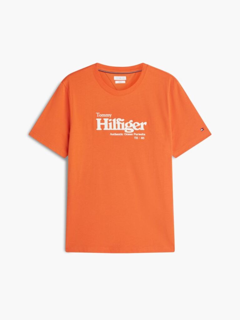 Πορτοκαλί T-Shirt Με Λογότυπο  Άνδρες