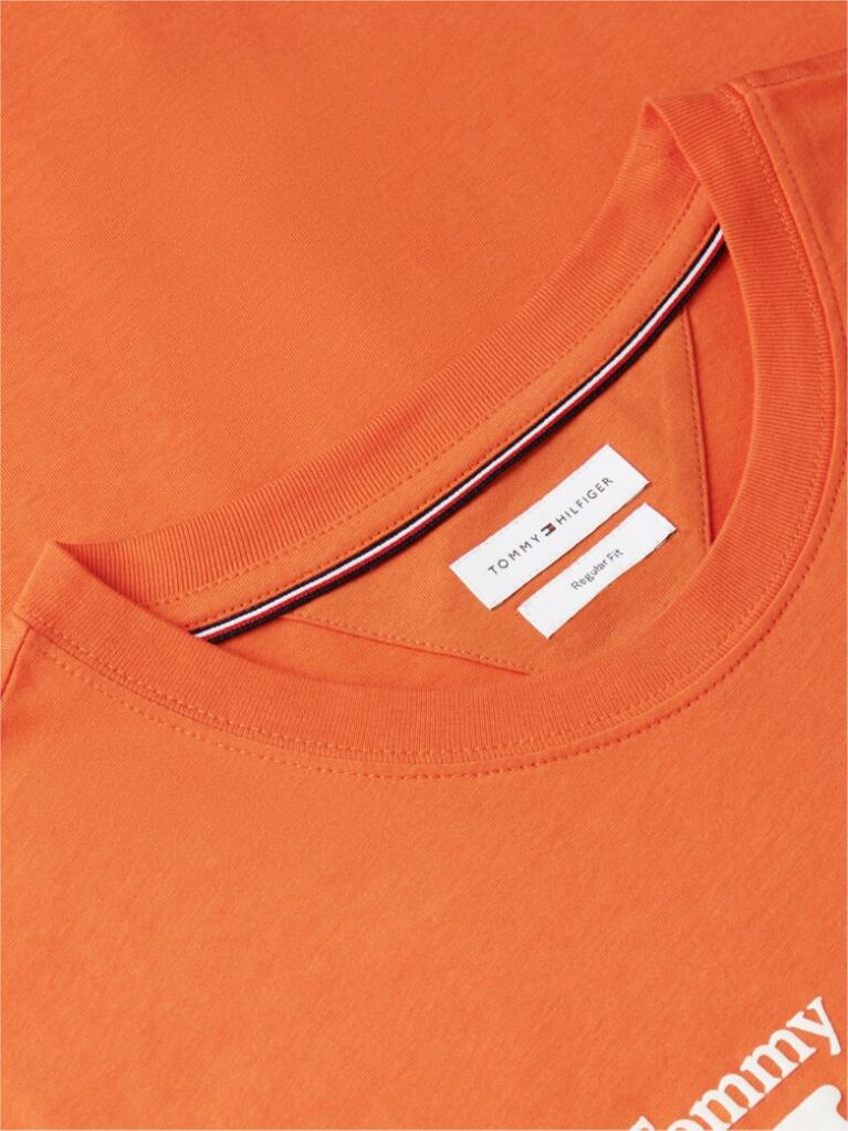 Πορτοκαλί T-Shirt Με Λογότυπο  Άνδρες