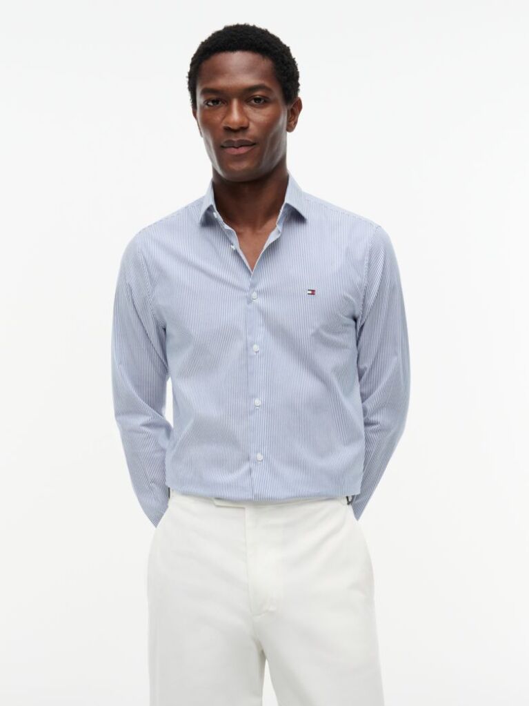 Multi Slim Fit Stripe Shirt  Men
