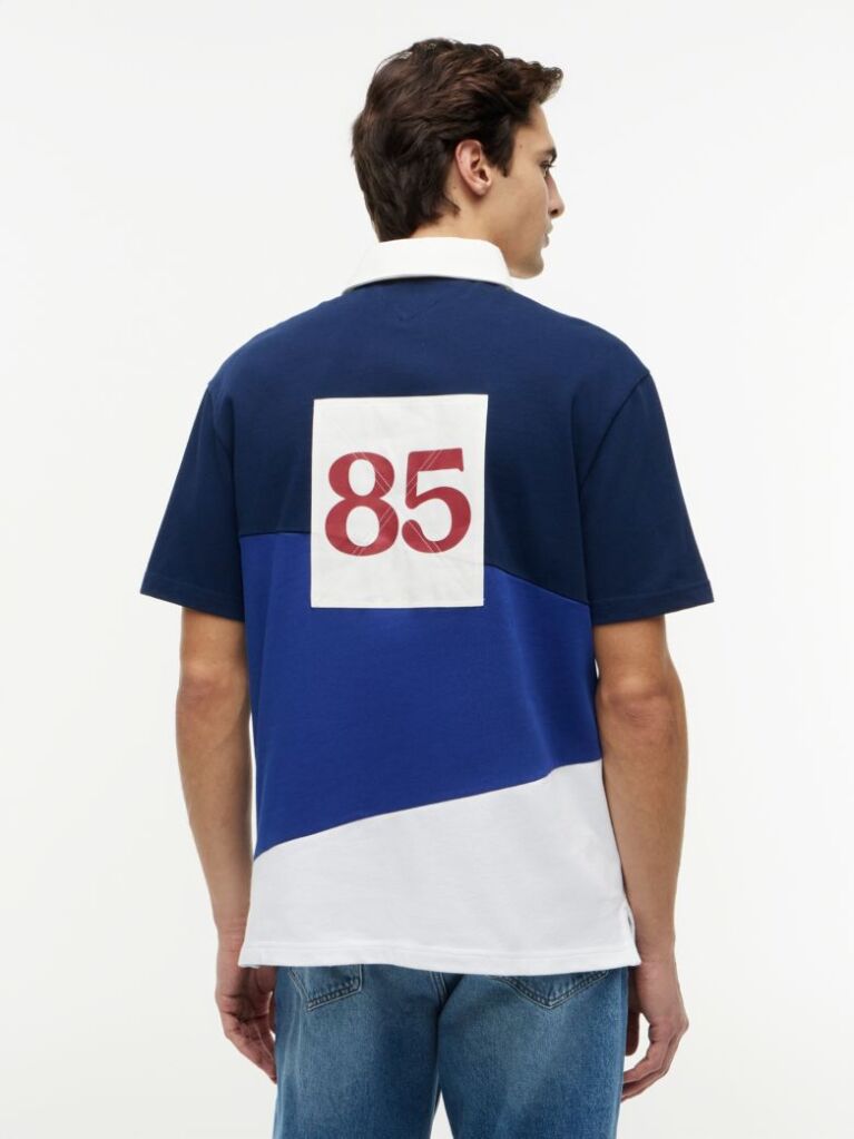 Multi Άνετη Μπλούζα Πόλο Με Colour-Blocked Σχέδιο Και Λογότυπο  Άνδρες