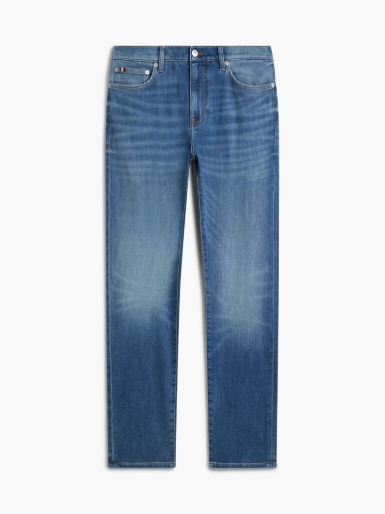 Μπλε Bleecker Slim Τζιν Με Whiskered Εφέ  Άνδρες