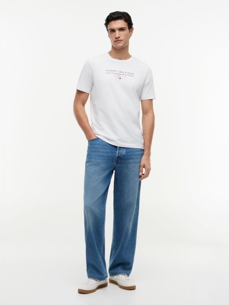 White Jersey T-Shirt  Men
