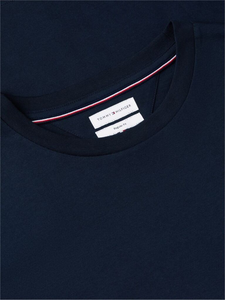 Blue Back Flag Graphic Crew Neck T-Shirt  Men