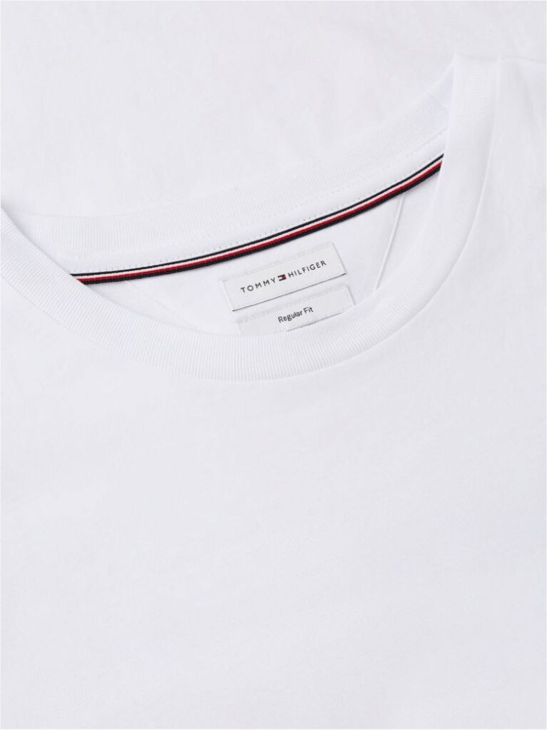 White Back Flag Graphic Crew Neck T-Shirt  Men