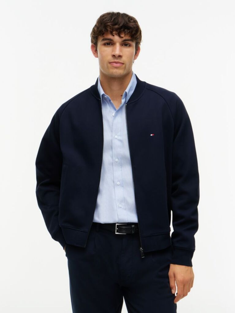 Μπλε Performance Bomber Τζάκετ Με Intechno Πλέξη  Άνδρες