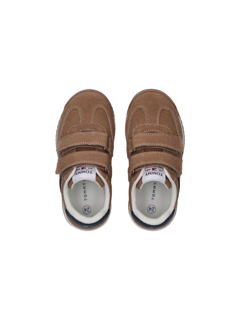 Καφέ Sneakers Με Velcro Και Χαμηλό Κόψιμο  Παιδί Unisex