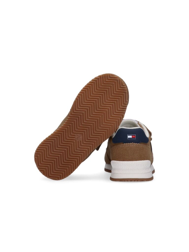 Καφέ Sneakers Με Velcro Και Χαμηλό Κόψιμο  Παιδί Unisex