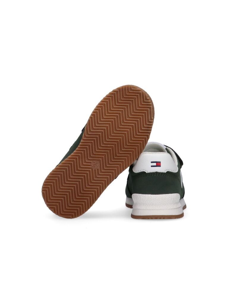 Green Low Cut Velcro Sneaker  Kids Unisex