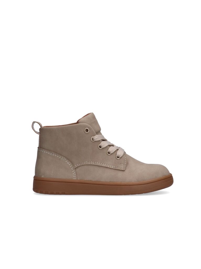 Beige Lace-Up Bootie  Kids Unisex