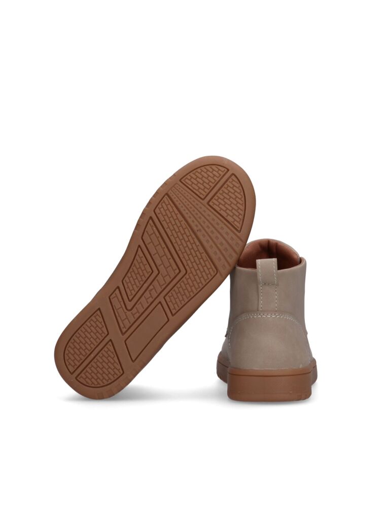Beige Lace-Up Bootie  Kids Unisex