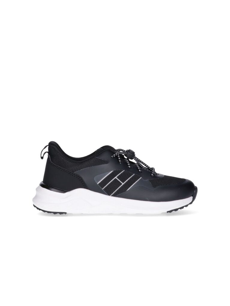 Μαύρο Δετά Sneakers Με Χαμηλό Κόψιμο  Παιδί Unisex