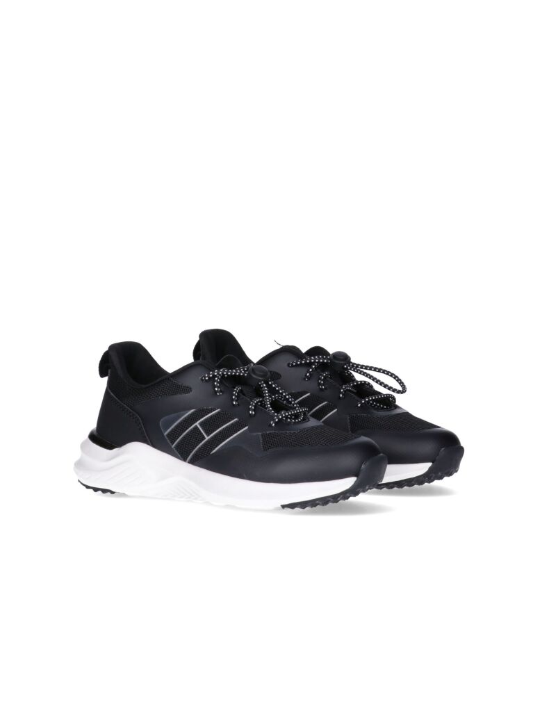 Μαύρο Δετά Sneakers Με Χαμηλό Κόψιμο  Παιδί Unisex
