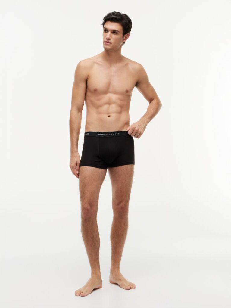 Multi 3-Pack Signature Repeat Logo Waistband Trunks  Men