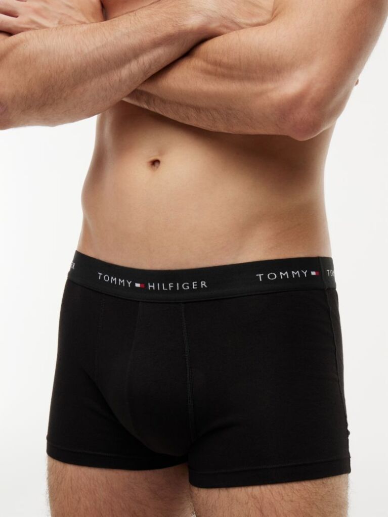Multi 3-Pack Signature Repeat Logo Waistband Trunks  Men