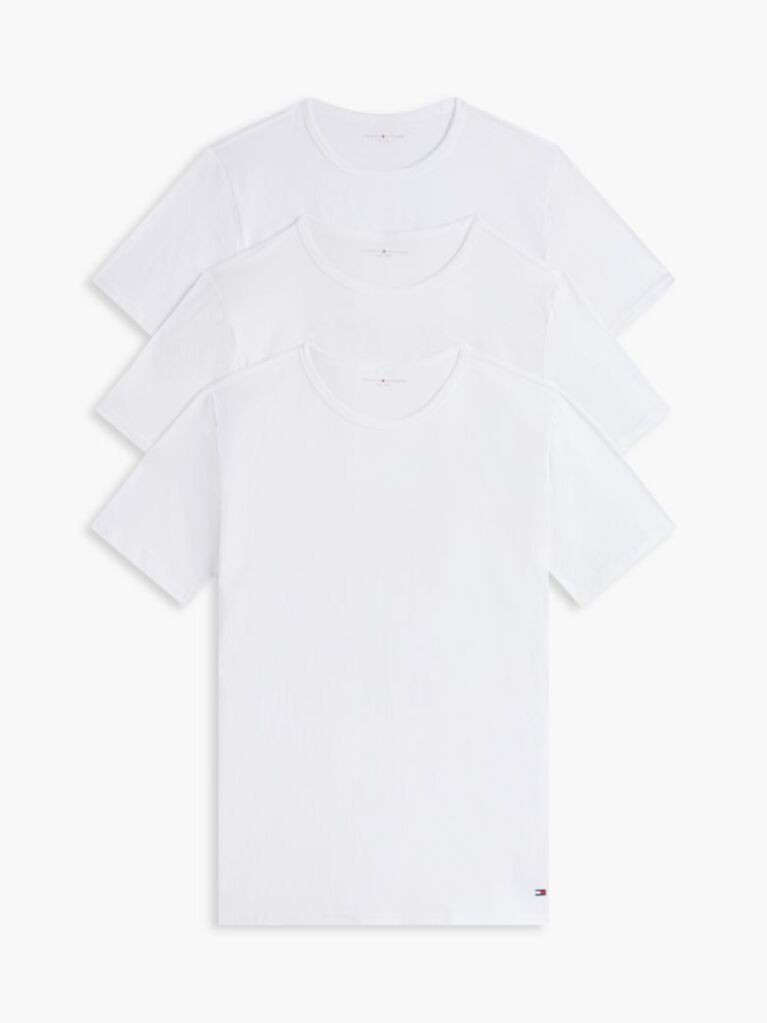 White 3-Pack Premium Essential Lounge T-Shirts  Men