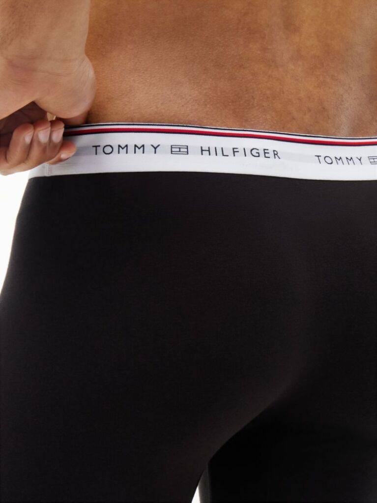 Black 3-Pack Global Stripe Waistband Boxer Briefs  Men