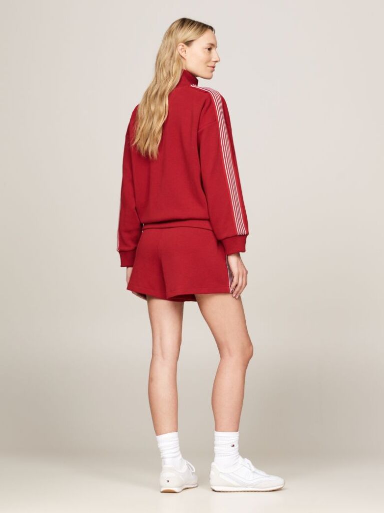 Red Sport Varsity Zip-Thru Track Jacket  Women