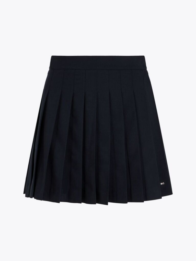 Multi Wool Blend Pleated Mini Skirt  Women