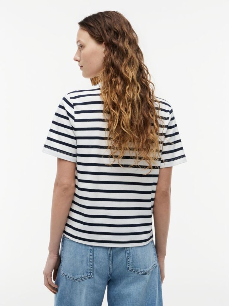 Multi Boxy T-Shirt Με Πλέξη Interlock  Γυναίκες