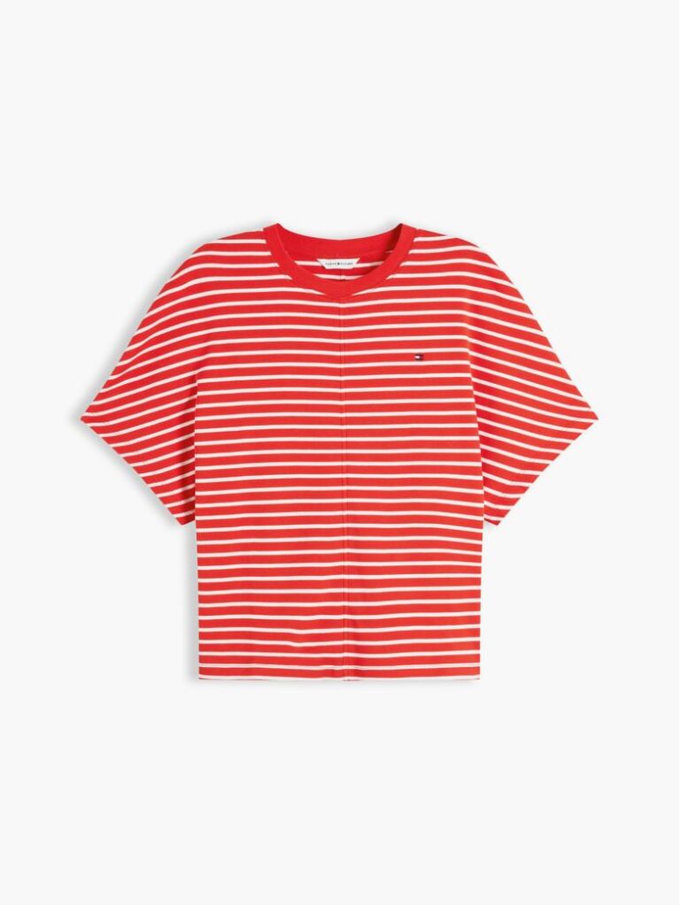 Multi Batwing Sleeve Crew Neck T-Shirt  Women