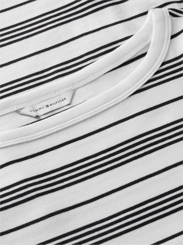 Multi Slim Boat Neck Three-Quarter Sleeve T-Shirt  Women