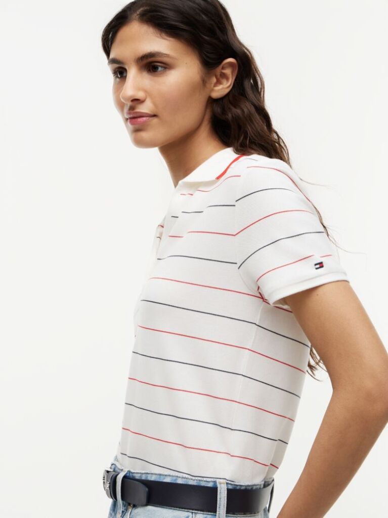 Multi Regular Fit Pique Henley Polo Shirt  Women