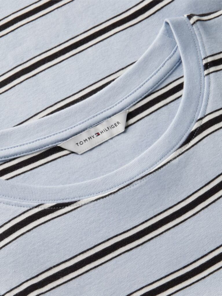 Multi Stripe Slim Crew Neck Tank Top  Women
