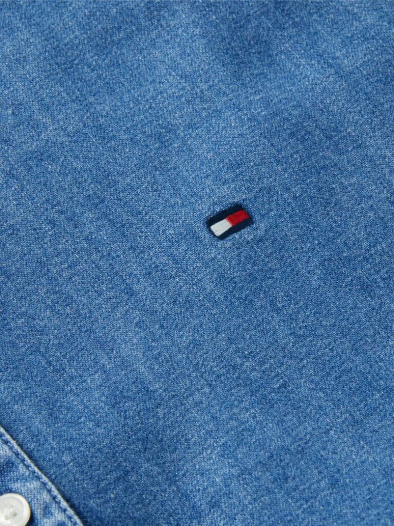 Μπλε Denim Πουκάμισο Σε Boxy Γραμμή  Γυναίκες