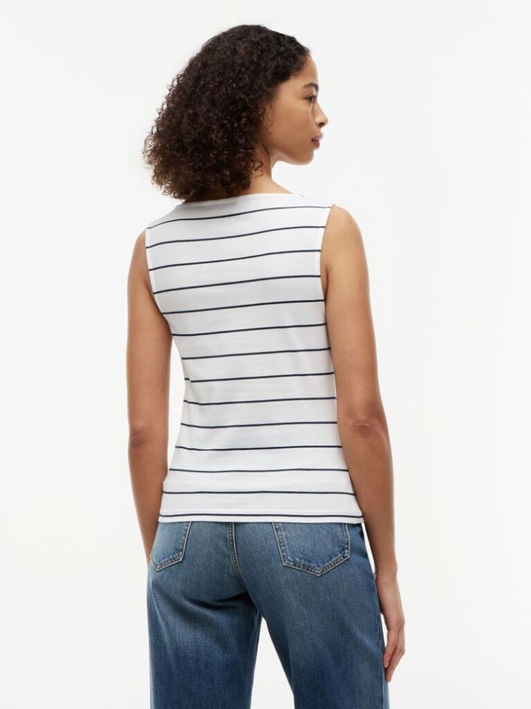 Multi Slim Boat Neck Tank Top  Women