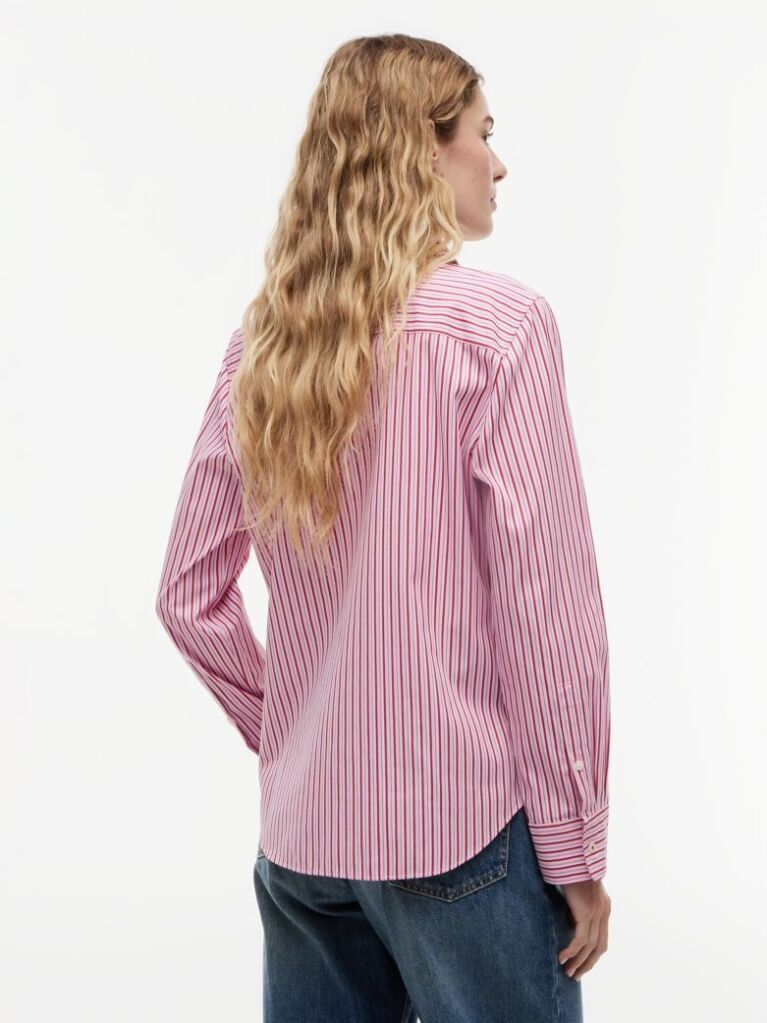 Multi Regular Fit Flag Embroidery Poplin Shirt  Women