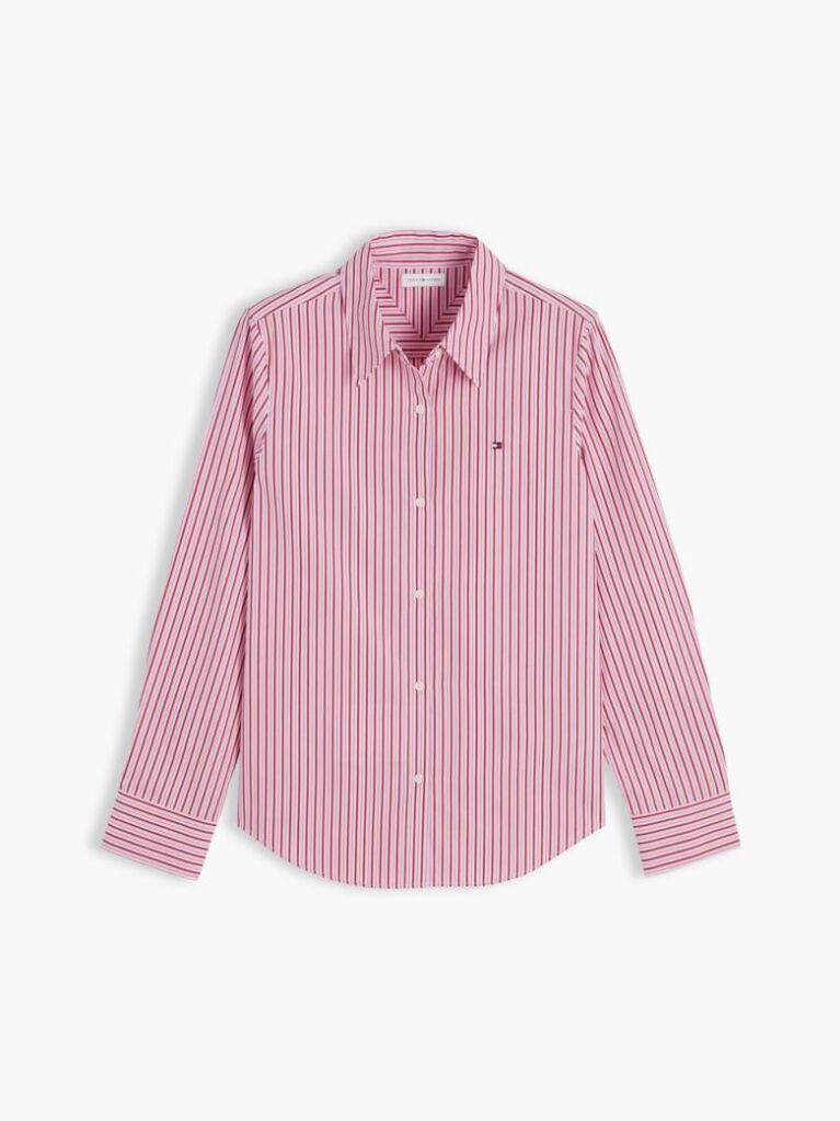 Multi Regular Fit Flag Embroidery Poplin Shirt  Women