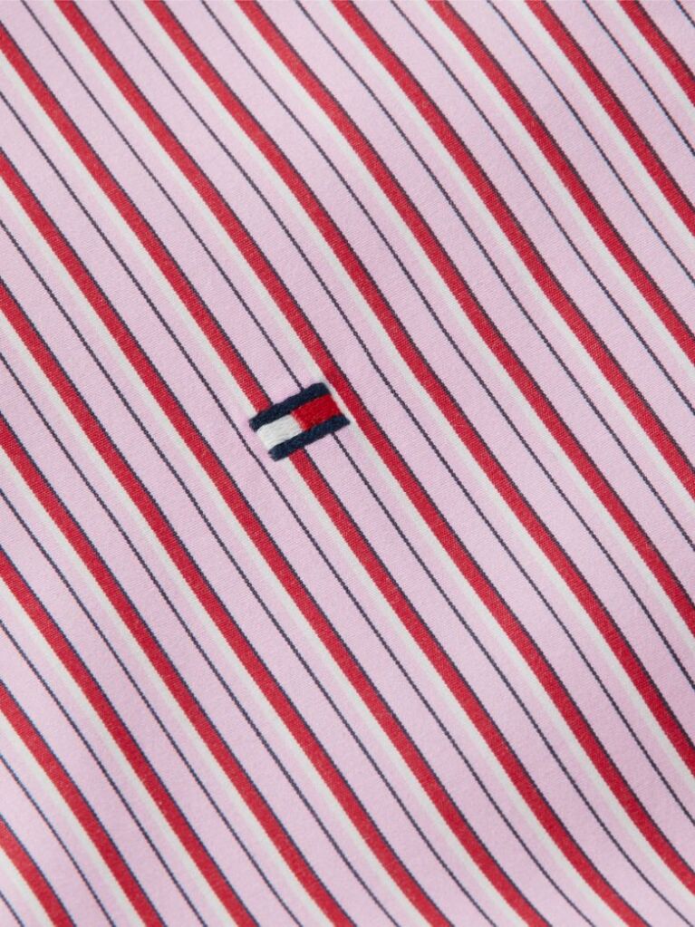 Multi Regular Fit Flag Embroidery Poplin Shirt  Women