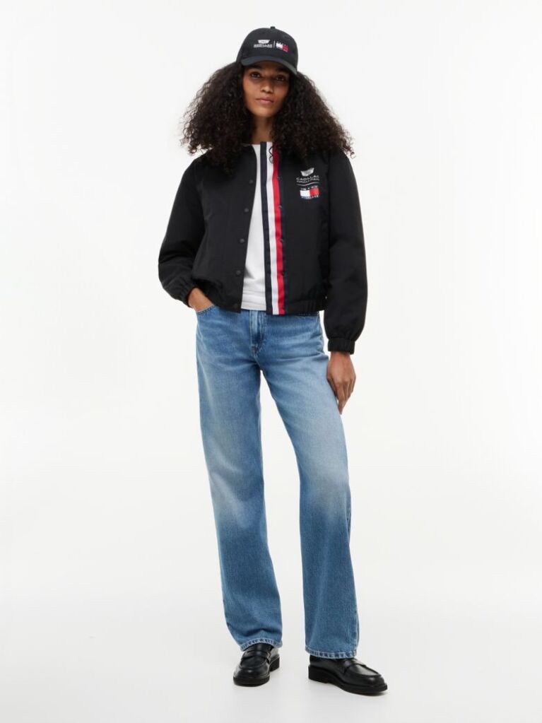 Black TH x Cadillac Formula 1® Team Logo Coach Jacket  Women