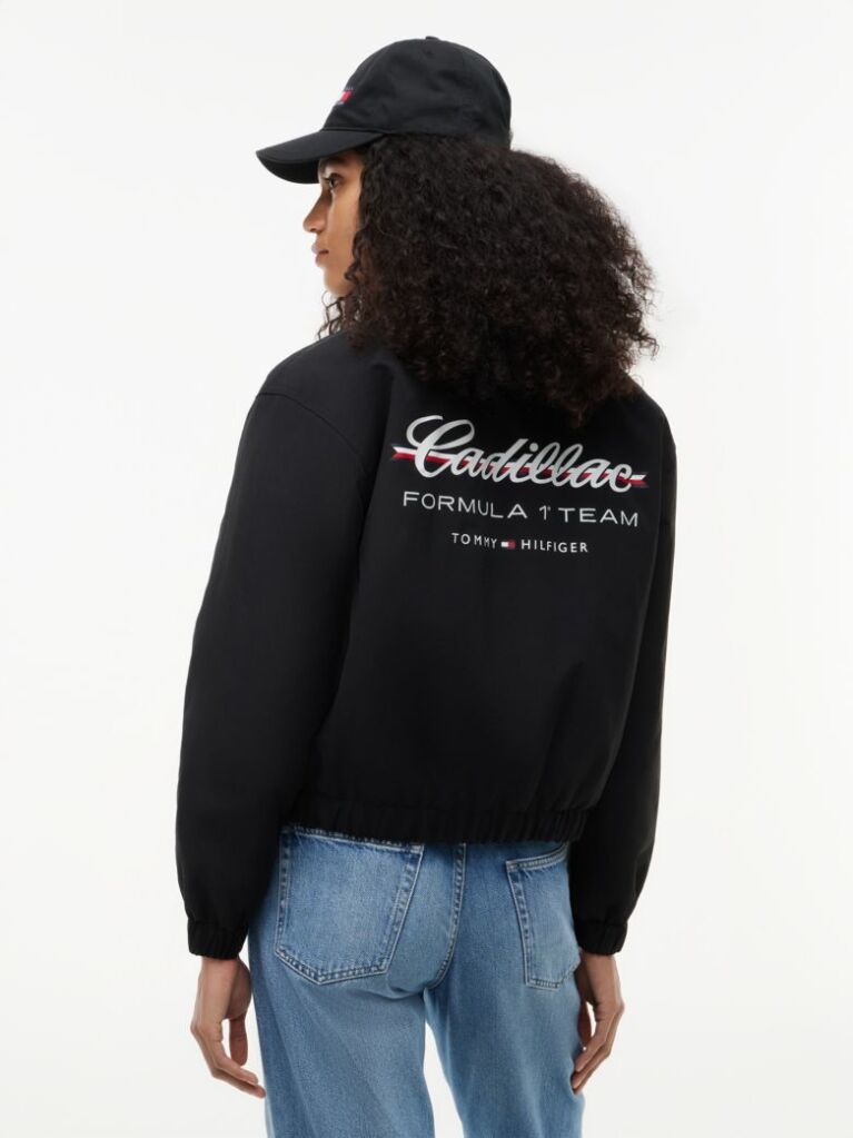Black TH x Cadillac Formula 1® Team Logo Coach Jacket  Women