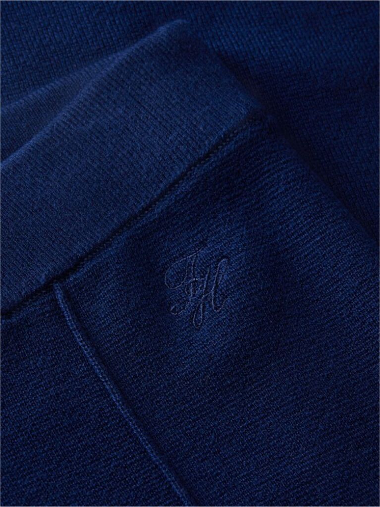 Blue Travel Regular Trousers With Silk  Women