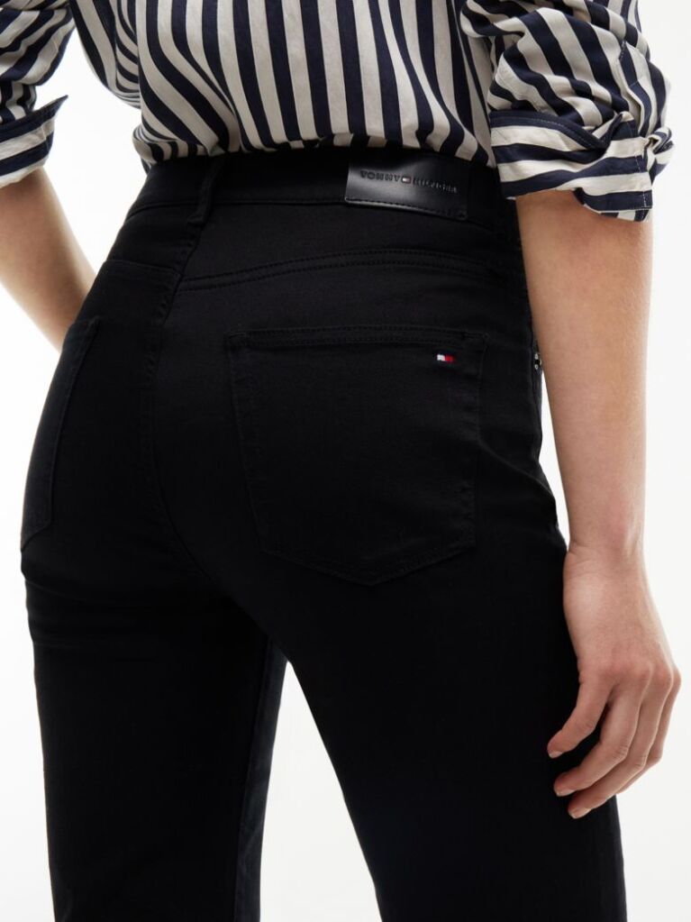 Black Luna Mid Rise Flared Black Jeans  Women