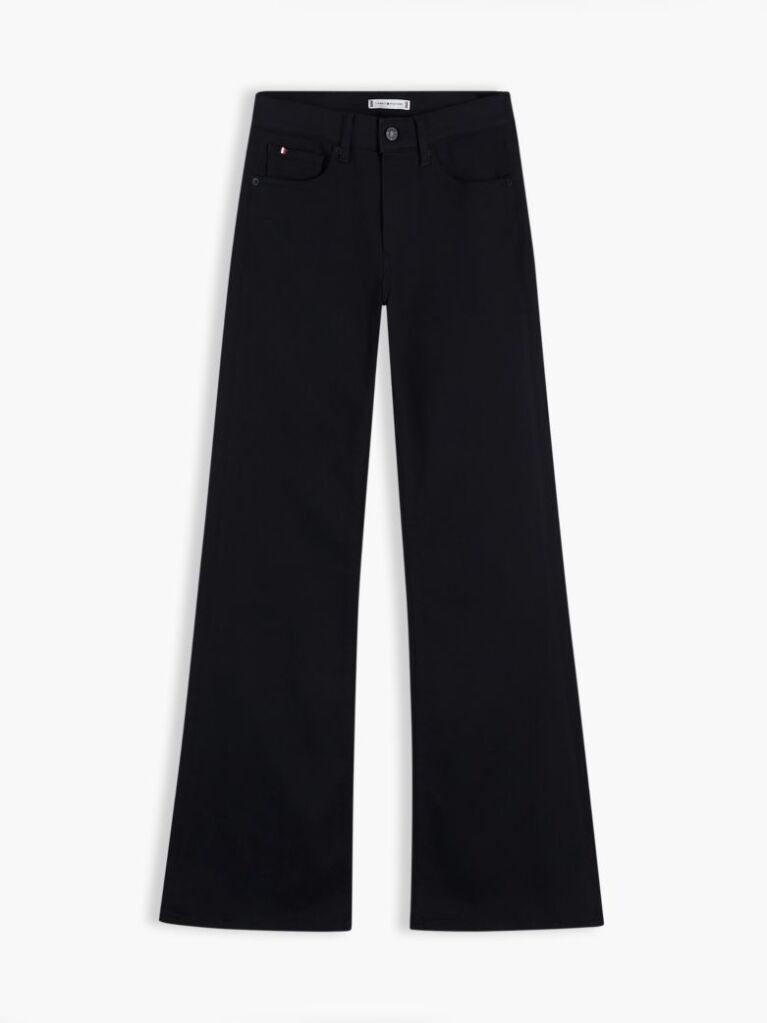 Black Luna Mid Rise Flared Black Jeans  Women